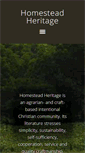 Mobile Screenshot of homesteadheritage.com