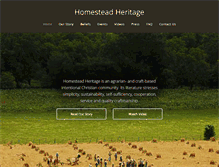 Tablet Screenshot of homesteadheritage.com